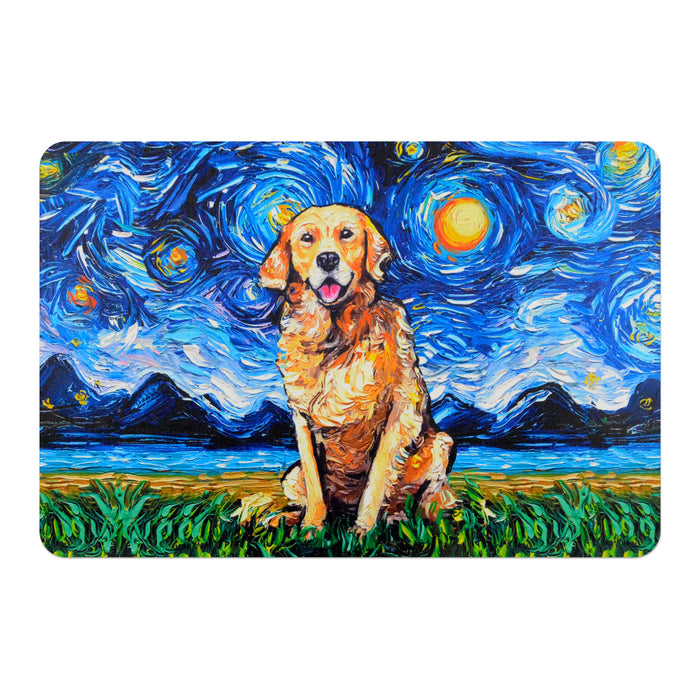 individual mesa mouse pad perro golden van gogh arte pintura