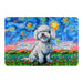 individual mesa mouse pad perro poodle van gogh arte pintura 