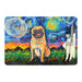 individual mesa mouse pad perro pug van gogh arte pintura 