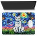 individual mesa mouse pad van gogh gato blanco pintura arte 3545-3_3