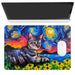 individual mesa mouse pad van gogh gato gris acostado pintura arte 3545-1_3