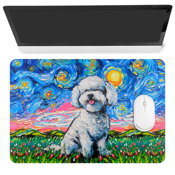 individual mouse pad mesa perro poodle arte pintura van gogh 3544-4_3