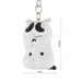 llavero gato blanco cascabel gordo parado 4046-2