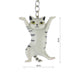 llavero gato gris rayado parado 4047-2