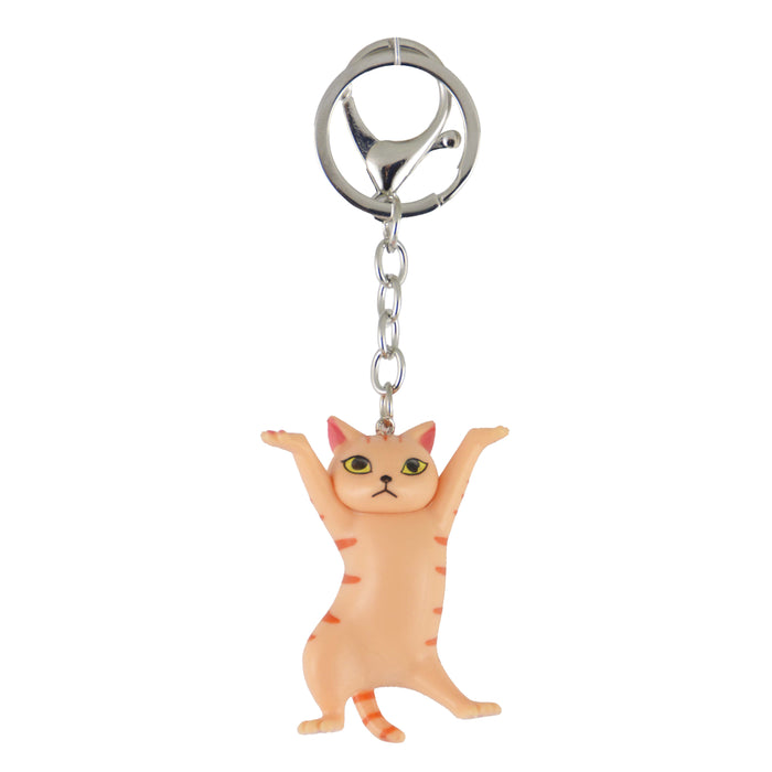  llavero gato n aranja rayado parado 4047-4