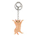  llavero gato n aranja rayado parado 4047-4