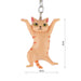  llavero gato n aranja rayado parado 4047-4