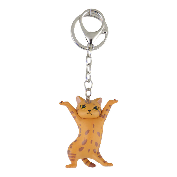  llavero gato naranja manchado parado 4047-8