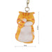 llavero gato naranja rayado cascabel gordo parado 4046-1