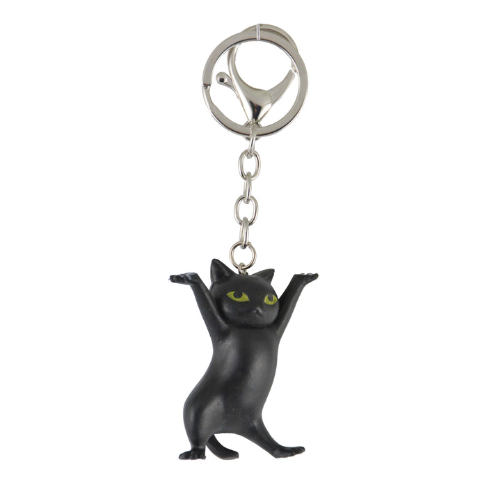llavero gato negro parado 4047-1
