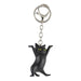 llavero gato negro parado 4047-1