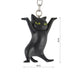 llavero gato negro parado 4047-1