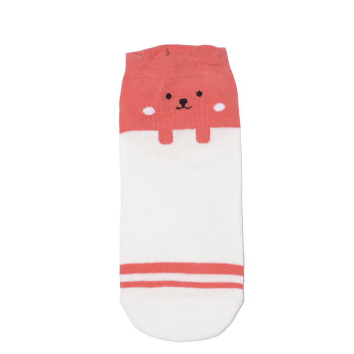 pack 3 calcetines cortos animales conejos rosados 1906
