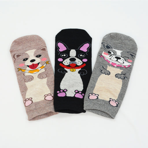 pack 3 calcetines cortos animales perros 1896