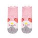 pack 3 calcetines cortos animales pollo rosado 1881