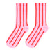 pack 3 calcetines media pierna rayas fucsia rosado 2108