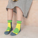 pack calcetines algodon deportivos colores verde amarillo gris niños 1774