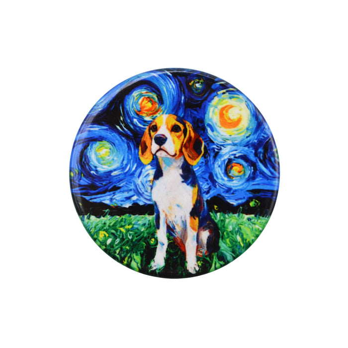 Iman ceramica corcho pintura perro beagle 5130-10