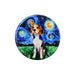 Iman ceramica corcho pintura perro beagle 5130-10