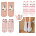 portada Pack 3 calcetines cortos gato conejo uniconio rosado 1887