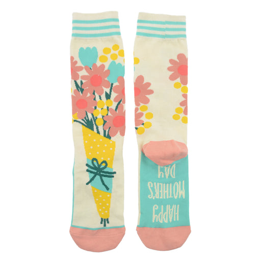 calcetines algodon largo flores de colores pasteles 252
