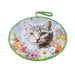 posaolla ceramica colgante gato gris corcho floral