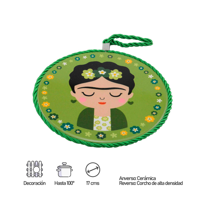 posaolla fruit kiwi frida khalo verde ceramica colgante informacion
