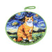 posaollas gatos rubio van gogh pintura arte ceramica corcho colgante 3224