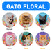 posavaso ceramica gato floral 3784