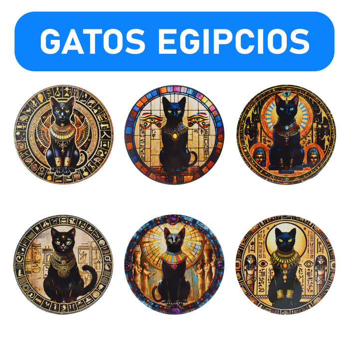posavasos ceramica corcho gato egipcio 3991