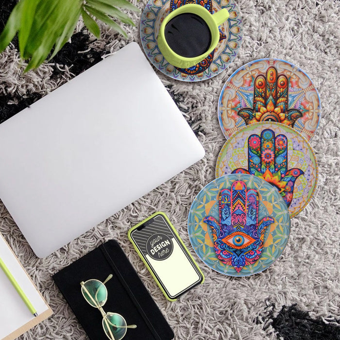 posavasos ceramica corcho mano fatima 3990