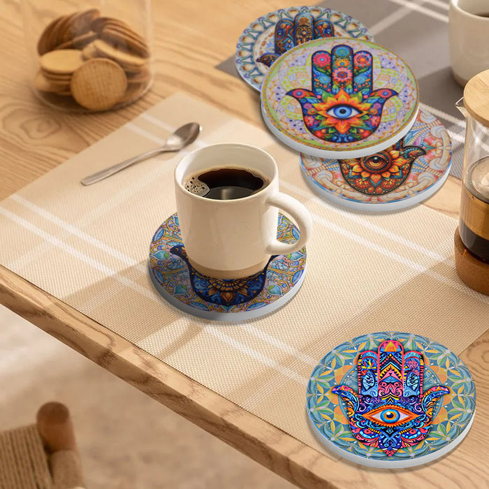 posavasos ceramica corcho mano fatima 3990