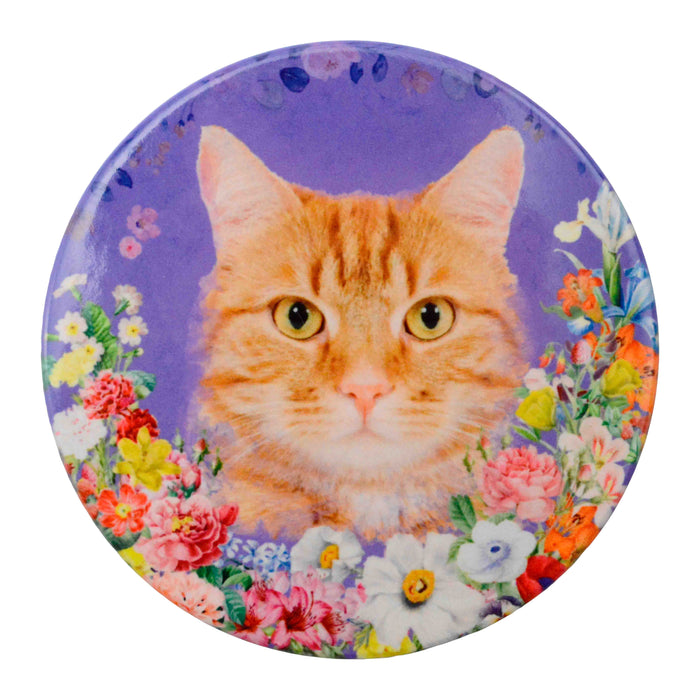 posavasos gato floral set ceramica rubio